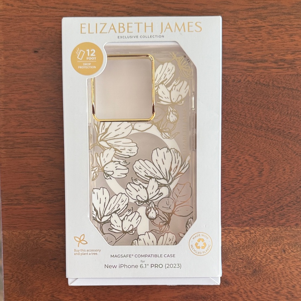 Elizabeth and James Gold Floral iPhone Case